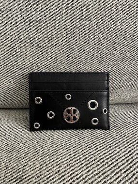 NWT Tory Burch Willa Slim Card Case 175976 Black